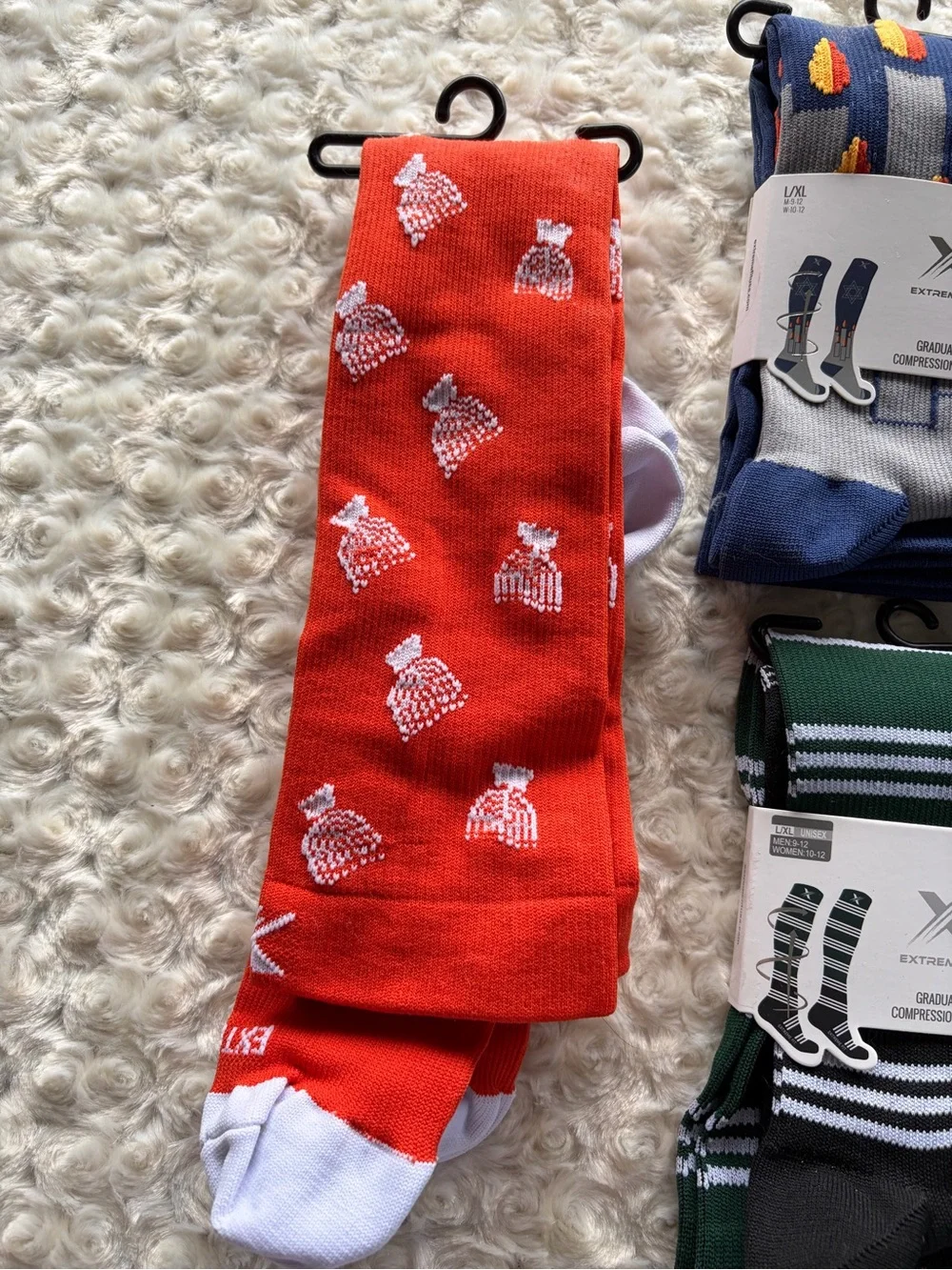 New Set of 5 Pairs of Compression Socks Size Large/XL